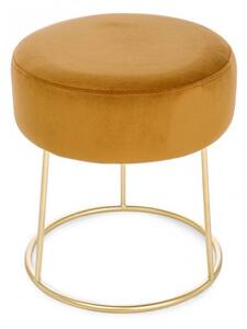 Pouf Clarissa Inca D35 in Tessuto effetto Velluto