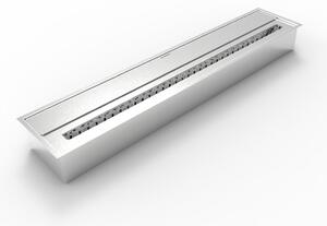 Bruciatore a Bioetanolo per Camini 91,5x18,7xH9,5 cm 7L in Acciaio Inox