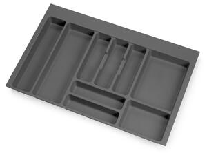 Portaposate Optima Vertex/Concept 500mm Plastica Grigio Antracite Emuca