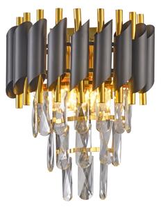 Brilagi - Applique ECLIPSE 2xE14/10W/230V nero/oro