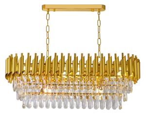 Brilagi - Lampadario a catena ECLIPSE 10xE14/10W/230V 78x28 cm dorato