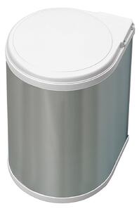 Pattumiera Differenziata per Anta 13 Litri in Plastica Emuca Acciaio Inox