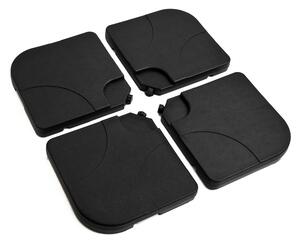 Base per Ombrellone da Giardino 60 Kg a Croce in Plastica 50x50x7.5 cm