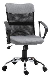 Sedia Poltrona Direzionale da Ufficio in Tessuto Grigio