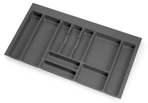 Portaposate Optima Vertex/Concept 500mm M 900 Plastica Grigio Antracite Tecnoplastica Emuca