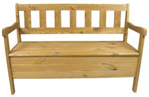 Panca da Giardino 120x50x81,5 cm in Legno Noce
