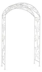 Arco da Giardino 135x47,5x230 h cm in Acciaio Bianco
