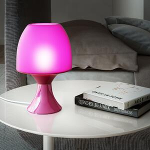 Lampada da tavolo con lampadina inclusa LED stile pop bianco freddo Guacamole rosa