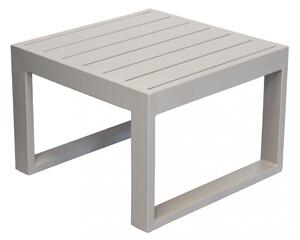 Tavolino Cuba 45x45x32 h cm in Alluminio Tortora