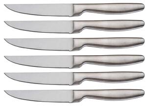 Set 6 Coltelli da Tavola Lama Liscia in Acciaio Inox Jacob Silver