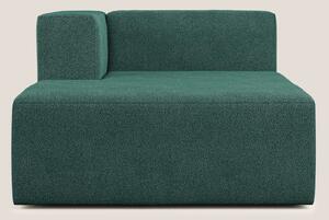 Nettuno modulo chaise longue in morbido tessuto bouclè T07 verde