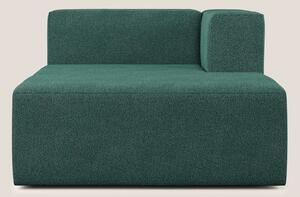Nettuno modulo chaise longue in morbido tessuto bouclè T07 verde