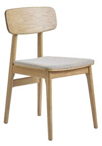 Sedia da pranzo in colore beige-naturale Livo - Unique Furniture