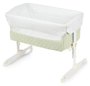 Culla Fianco Letto NANNA OH Brevi Funzione Dondolo Verde Salvia