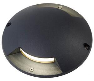 Lampada Segna Passo a Due 2X1W a Led Colore Grigio Grafite per Esterno Linea Moon Sovil