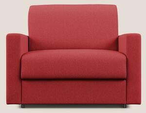 Chris poltrona letto in tessuto impermeabile T13 rosso