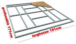 Base Supporto Pavimento per Casetta in Lamiera 191x171 cm Floor M