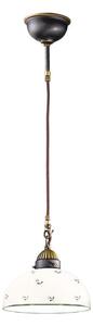 Kolarz 731.30.20 - Lampadario a sospensione con filo NONNA 1xE27/75W/230V diametro 20 cm verde