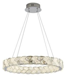 LUXERA 46156 - Lampadario LED sospeso su cavo LARUNA LED/38W/230V cromo opaco