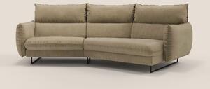 Monamour divano moderno angolare con opzione relax elettrico in microf