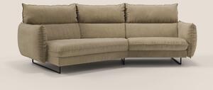 Monamour divano moderno angolare con opzione relax elettrico in microf