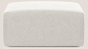 Nettuno modulo pouf in morbido tessuto bouclè T07 bianco