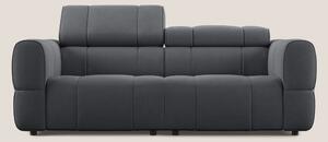 Giotto Divano modulare con opzione relax elettrico in microfibra effet