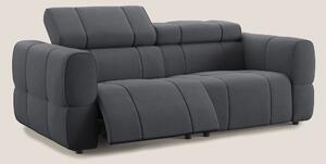 Giotto Divano modulare con opzione relax elettrico in microfibra effet