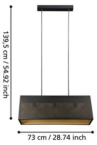 Eglo 43559 - Lampadario su corda SALLICANO 3xE27/40W/230V