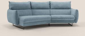Monamour divano moderno angolare con opzione relax elettrico in microf