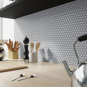 Mosaico Hexa Grey H 0.6 x L 26.5 cm grigio