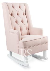 Poltrona Rocking Seat Kids Royal Rocker Blush Pink/White Legs