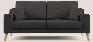 Danish divano moderno in tessuto morbido impermeabile T02 nero