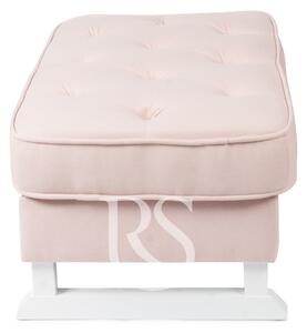 Poggiapiedi Rocking Seat Royal Footstool Blush Pink/White Legs