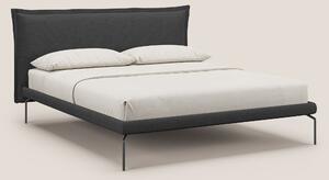 Eric letto imbottito design minimal in morbido tessuto impermeabile T1