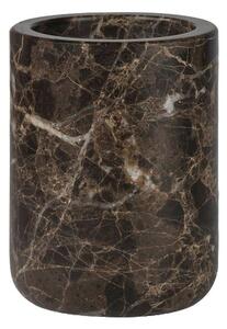 Tazza di marmo marrone per spazzolini da denti Marble - Mette Ditmer Denmark
