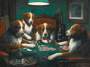 Riproduzione Poker Game, C. M. Coolidge