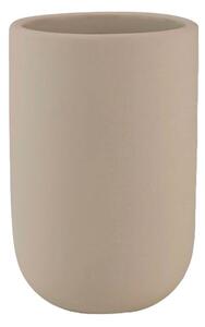 Tazza in ceramica color crema per spazzolini da denti Lotus - Mette Ditmer Denmark