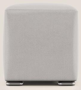 Cube pouf in microfibra smacchiabile T11 grigio chiaro