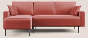Arthur divano moderno angolare in velluto morbido impermeabile T01 sal