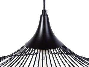 Lampada Color Nero con Paralume metallo in Filo Design Industriale Beliani