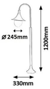 Rabalux 8247 - Lampada da esterno KONSTANZ 1xE27/100W/230V