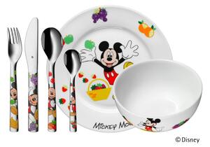 Set di 6 pezzi di posate e stoviglie in acciaio inox per bambini Mickey Mouse - WMF