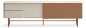 Tavolo TV in mattone/beige 180x56 cm Nube - Teulat