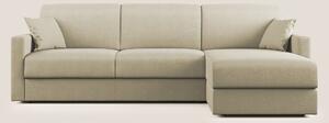 Chris Divano letto angolare con penisola in microfibra smacchiabile T1