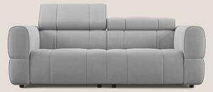 Giotto Divano modulare con opzione relax elettrico in microfibra effet