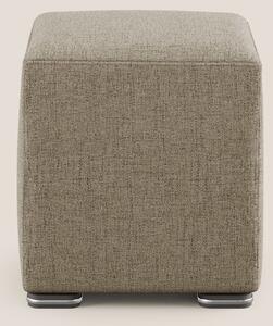 Cube pouf in tessuto morbido impermeabile T03 marrone