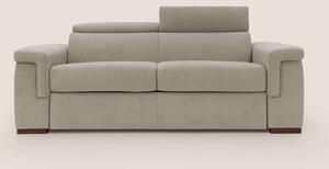Giunone divano letto con materasso alto 18 cm e poggiatesta reclinabil