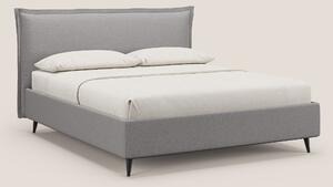 Hans letto contenitore imbottito minimal in tessuto simil cotone imper