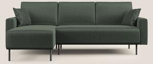 Arthur divano moderno angolare in velluto morbido impermeabile T01 ver